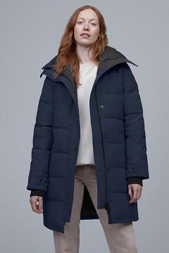 Chamarras Canada Goose Mujer México - Shelburne Abrigos Azul Oscuro Marino QZ5204637